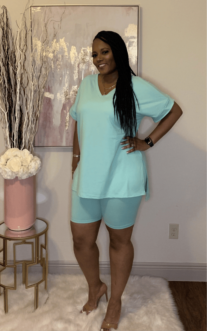 Mint green 2024 biker shorts