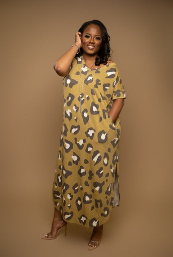 Lola Leopard Print Dress