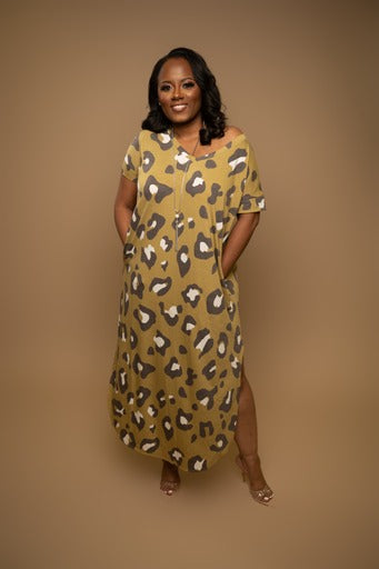 Lola Leopard Print Dress